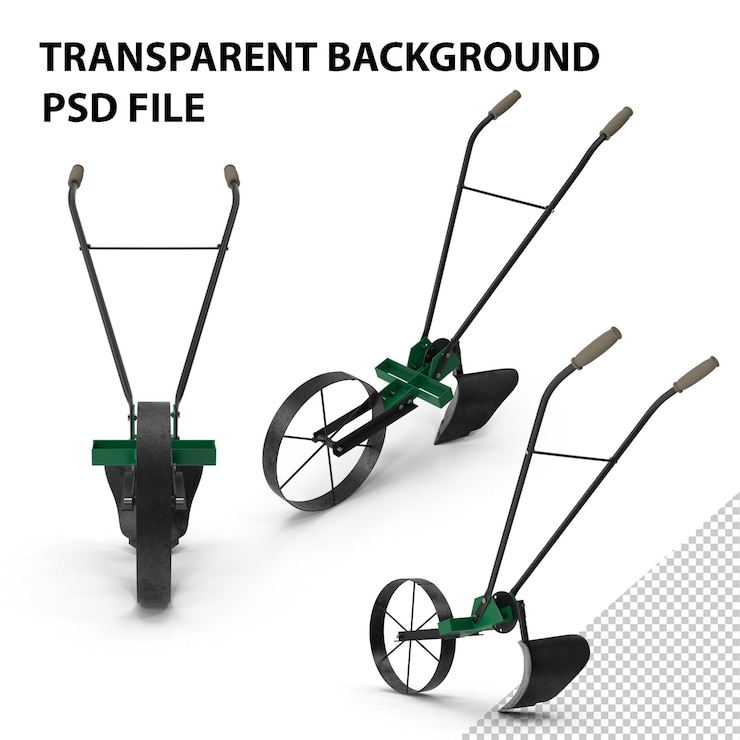PSD old hand plow png
