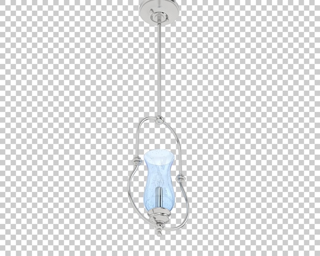 old lamp isolated on transparent background 3d rendering illustration