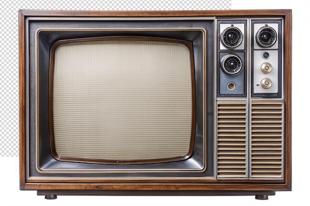 Old vintage television monitor screen png