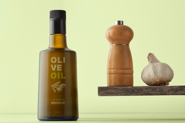 Olivenöl-Mockup-Design