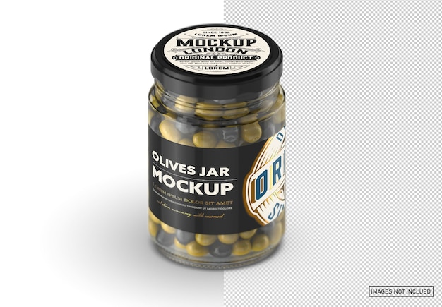 Olives Jar Mockup