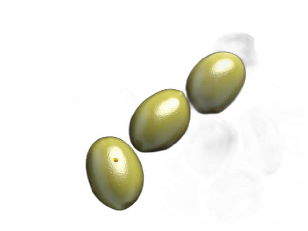 PSD olives psd sur fond blanc