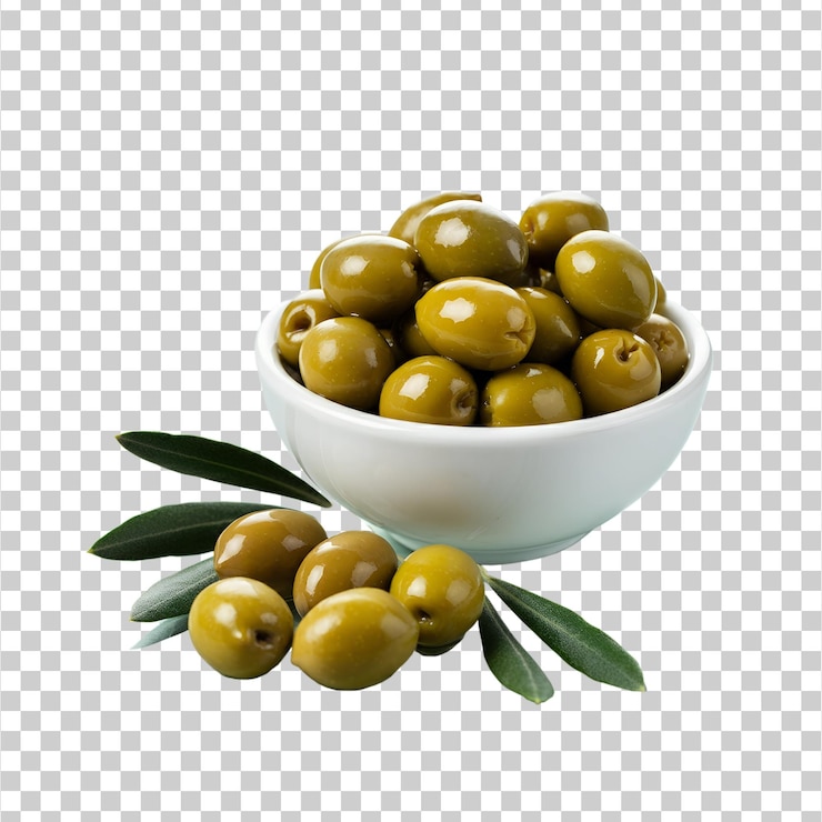 PSD un olivo fresco png aislado sobre un fondo transparente