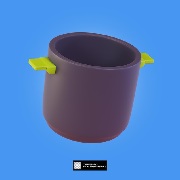 olla de herramientas de cocina 3d
