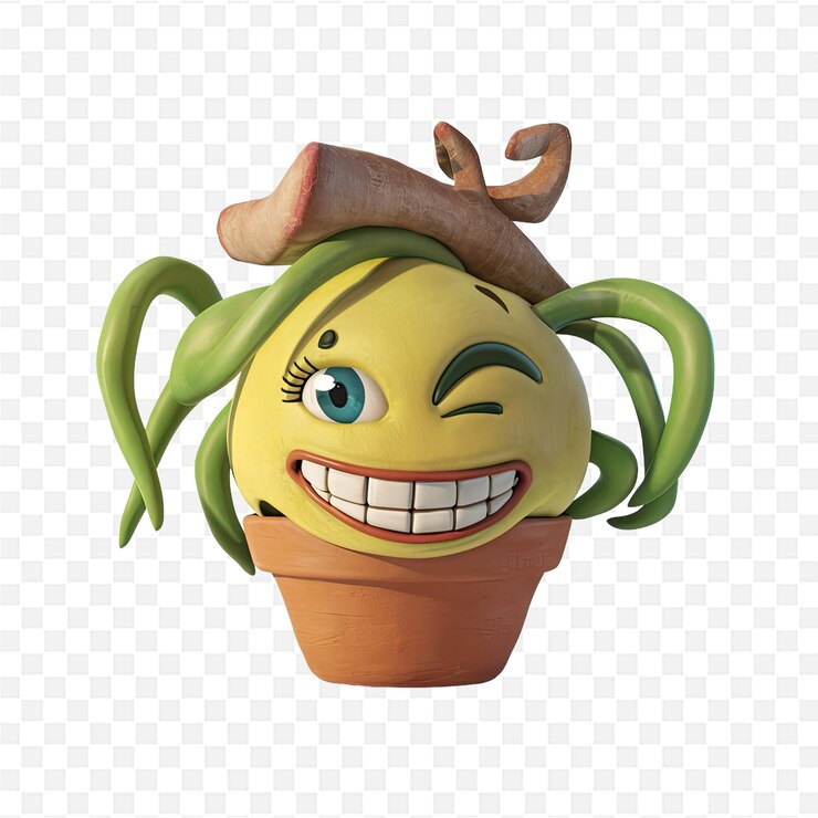 PSD una olla con una planta en ella