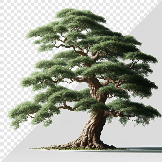 PSD el olmo chino aislado en un fondo transparente vector art tree png nature pic ulmus parvifolia