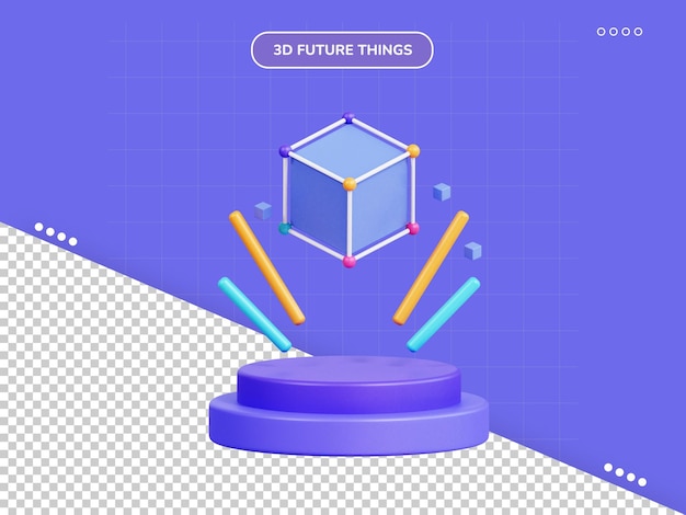 ologramma 3d icona 3d