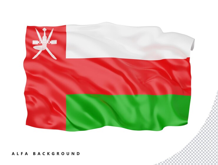 PSD oman flag international national sign icon symbol