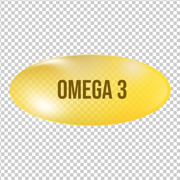 Omega 3 Capsule Um suplemento dietético para a saúde e o bem-estar