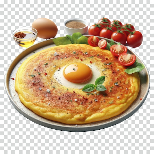 Omelette Sur Un Fond Transparent.