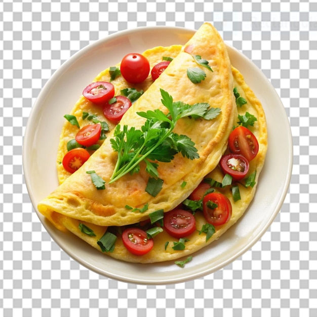 PSD omelette sur fond transparent