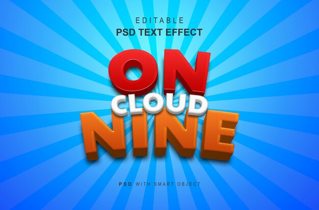 On-Cloud-Nine-style-text-effect