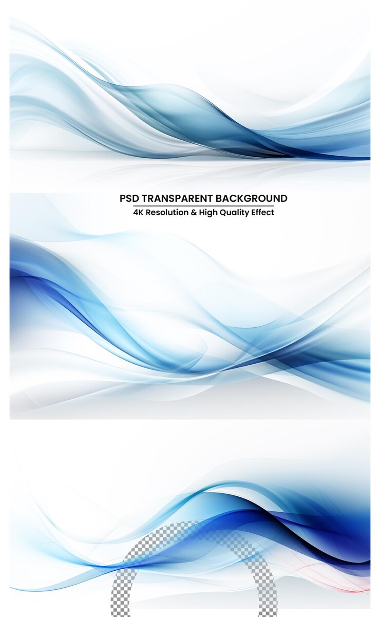 PSD onda di luce colorata su sfondo bianco trasparente