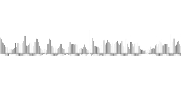 Ondas de audio como onda de señal de fondo del ecualizador