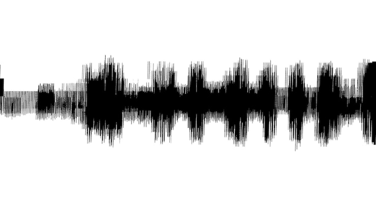 PSD las ondas de audio como ondas de señal de fondo del ecualizador