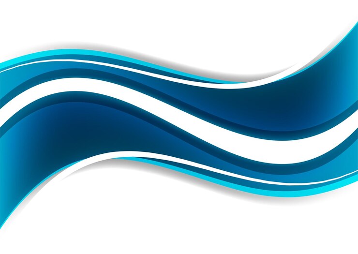 PSD ondas azules abstractas para un diseño moderno