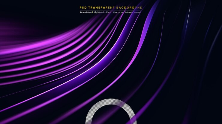 PSD ondas dinámicas de colores modernas líneas de onda curvas de colores