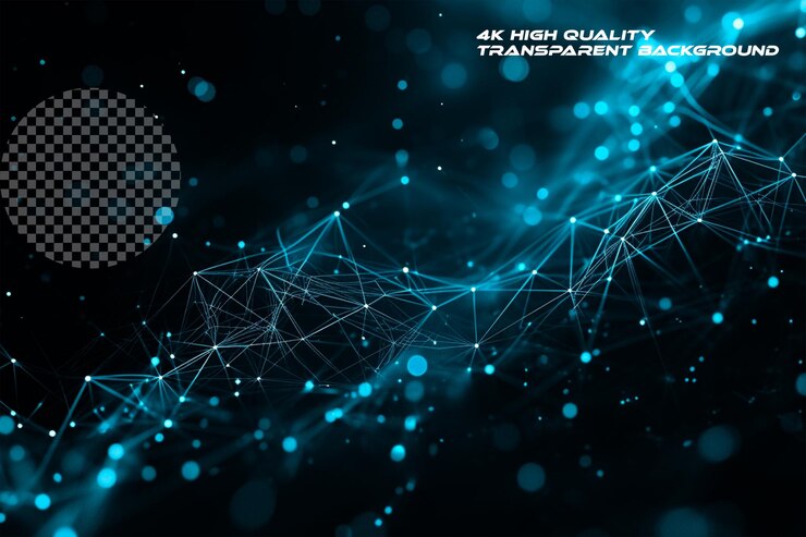 PSD ondas en una estructura de código binario digital ilustración 3d en fondo transparente