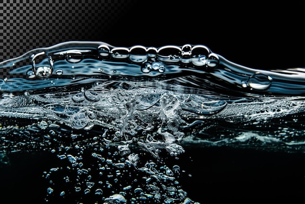 Ondata di bolle d'acqua