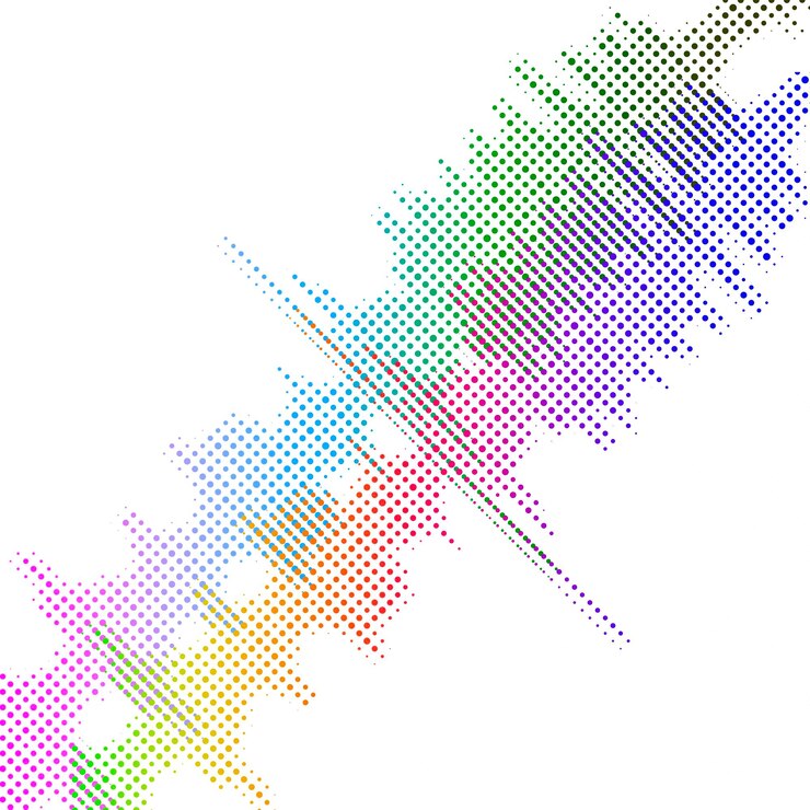 PSD ondate sonore onde sonore colorate per la festa