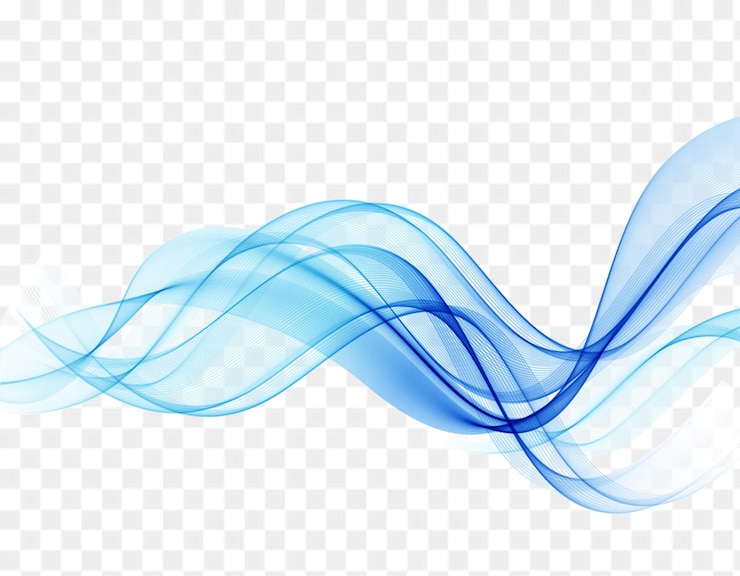 PSD onde bleue transparente