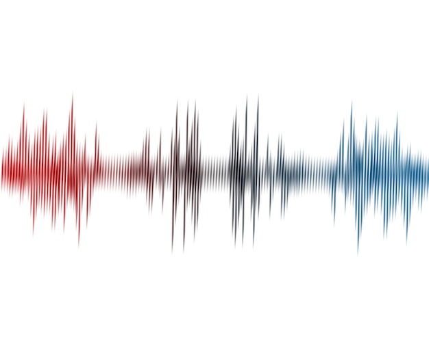 Les ondes audio en tant qu'ondes de signal d'arrière-plan de l'égaliseur