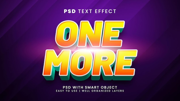 One more 3d editable text effect with funny and cartoon text style