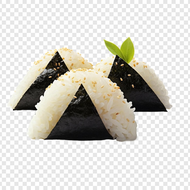 Onigiri isolado em fundo transparente