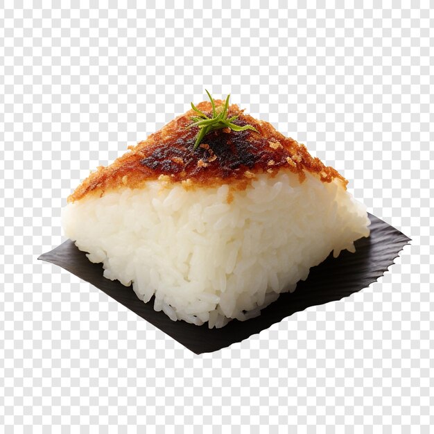 PSD onigiri yaki aislado sobre fondo transparente