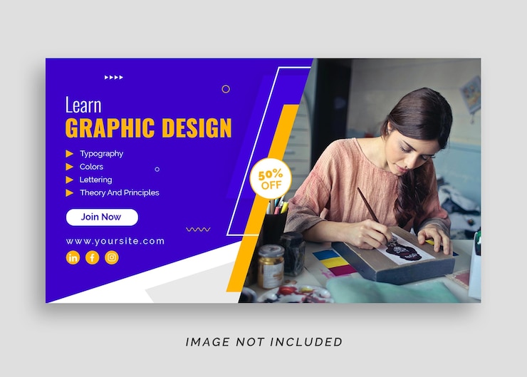 PSD online course or webinar social media banner post or web banner