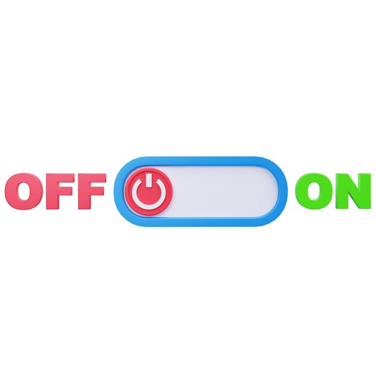 PSD onoff power switch with red and green indicators