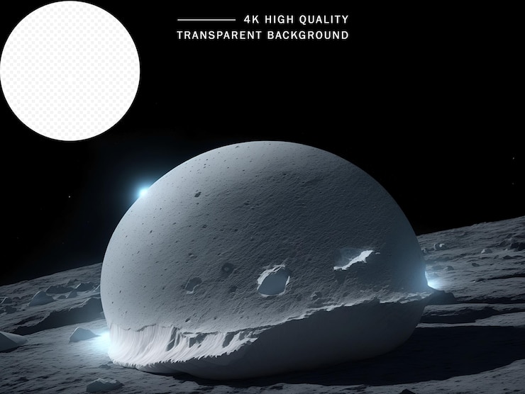 PSD oort cloud planet and fire flame transparent background