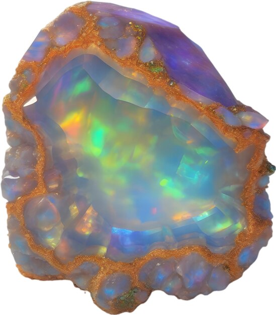 PSD opal piedra colorida piedra preciosa clipart