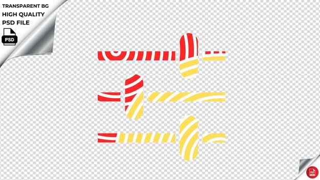 PSD opciones para android icono vectorial de psd rojo amarillo rayado psd transparente