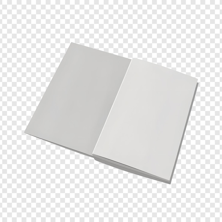 PSD open blank brochure mockup