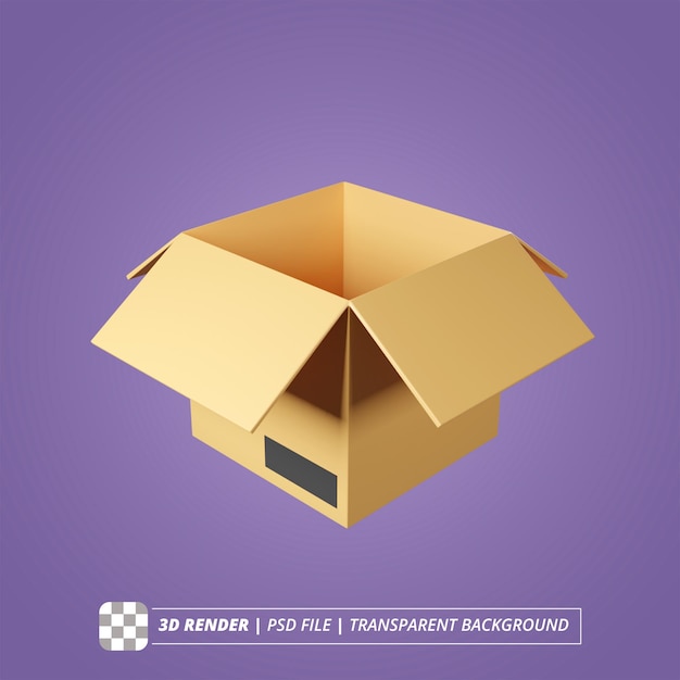 OPEN LOGISTIC BOX 3D RENDER