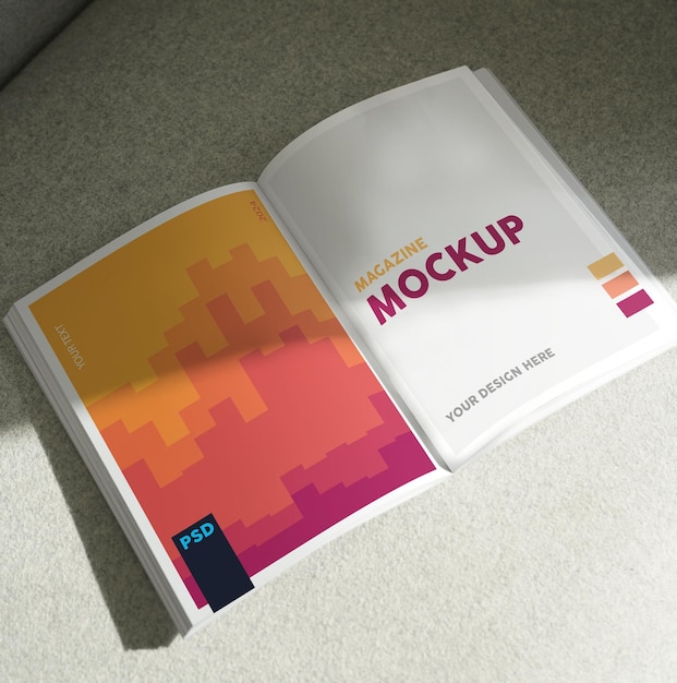 Open Magazine Mockup (Mockup für das offene Magazin)