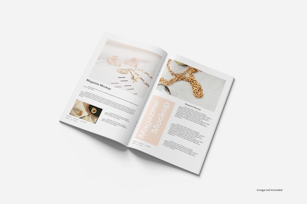 Open Magazine Mockup (modello di rivista aperta)