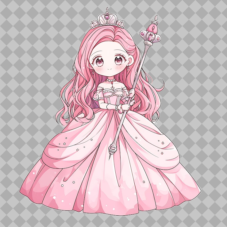 PSD open world of kawaii anime com adoráveis personagens chibi designs de adesivos e downloads digitais