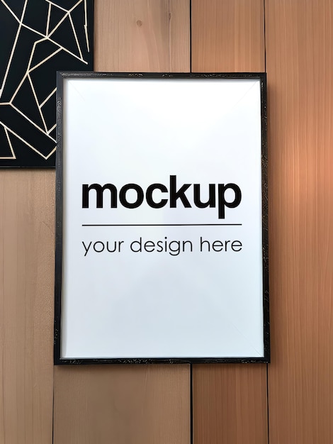 Opere d'arte incorniciate Mockup Poster Vetrina Modello PSD