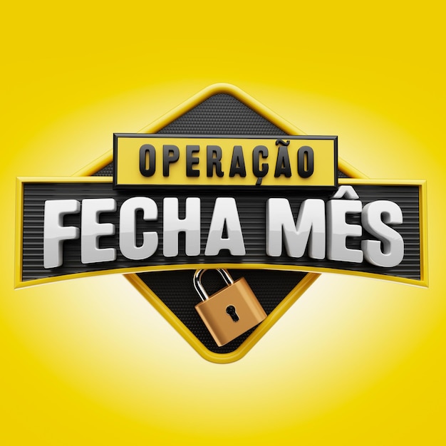 opration cierre mes 3d sello
