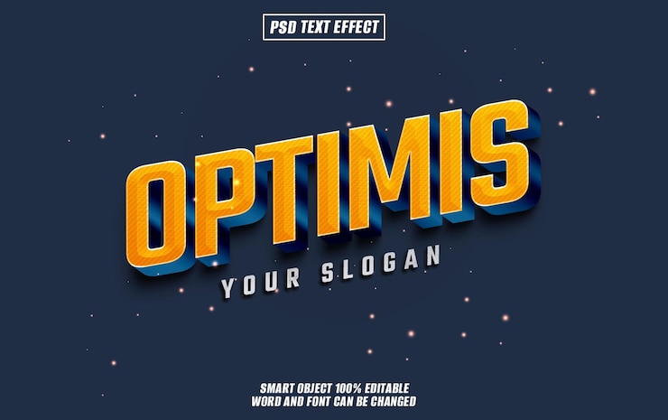 PSD optimis text-effekt-schriftart bearbeitbare typographie 3d-text