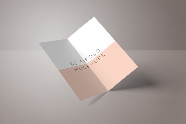 Opuscolo aperto Bifold Mockup