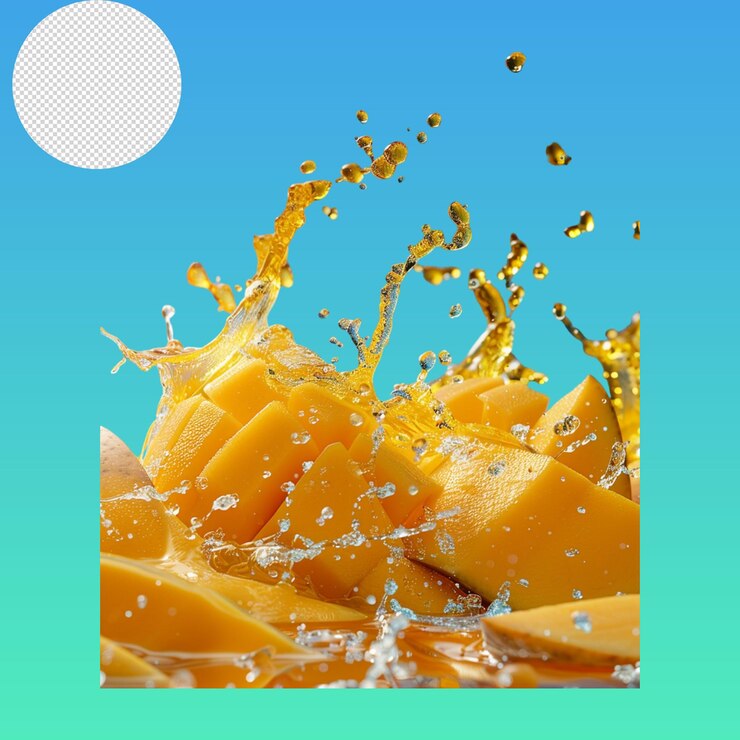 PSD orange and mango juice packing psd file