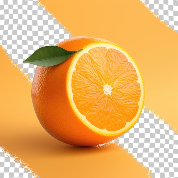 PSD orange auf transparentem hintergrund