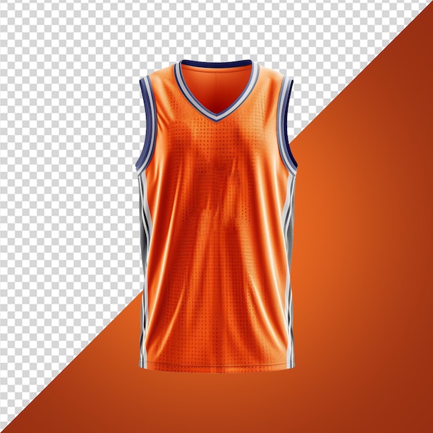 PSD orange basketball-t-shirt in png