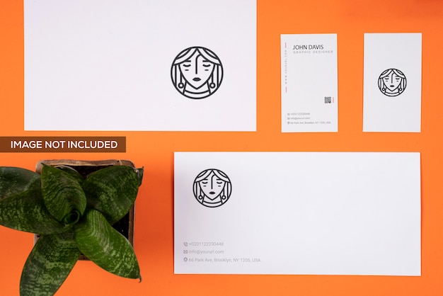 Orange Branding Mock Up