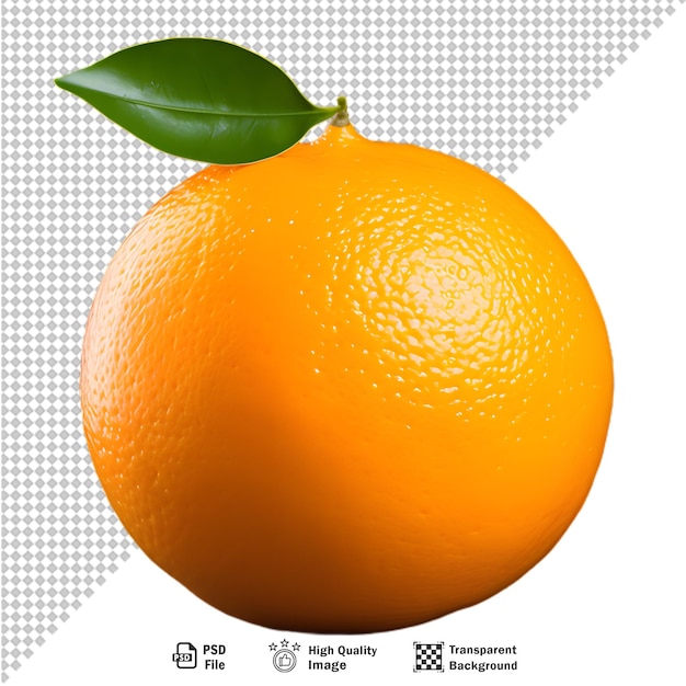 PSD orange frais isolé sur un fond transparent
