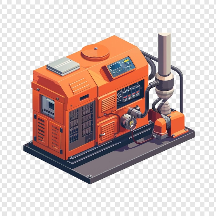 PSD orange generator machine industrial power equipment