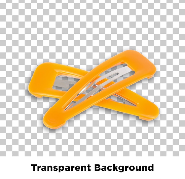 Orange Plastikhaarklemmen